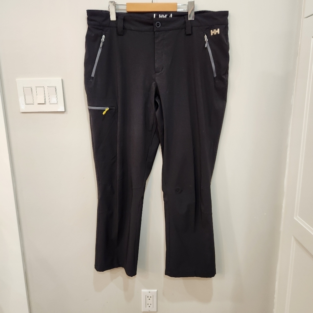 Helly Hansen Pants Mens 38x31 Black Performance Wear Hiking Stretch *China